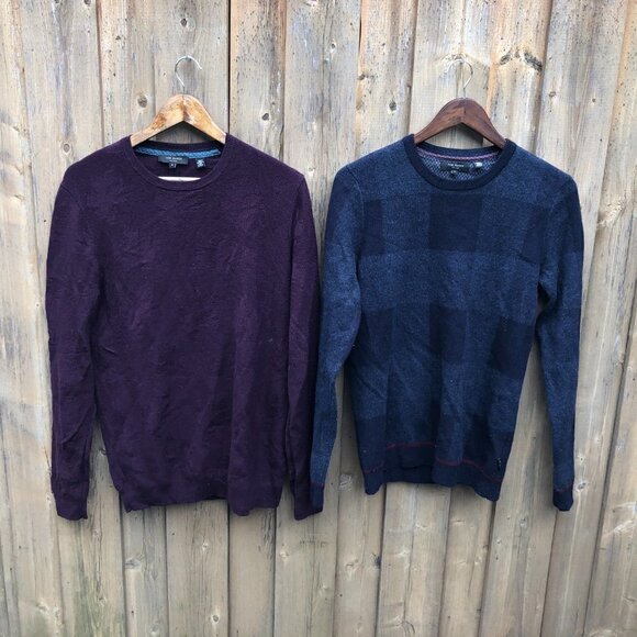 LOT OF 2 Ted Baker Wool Crewneck Sweaters Size 3 - Picture 4 of 4